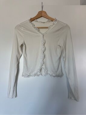 Lace Ribbed Cardigan Women’s Size Small